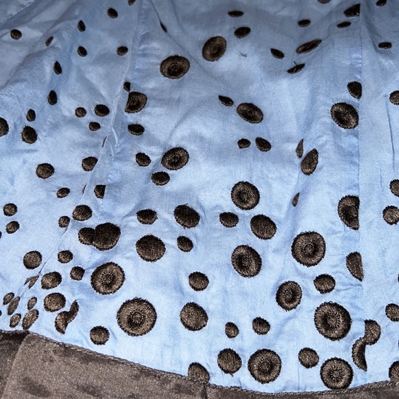 Anthropologie Floreat Blue A Line dress Spring - Picture 10 of 10